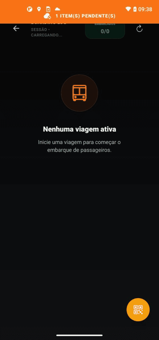 Tela Em rota do app Golf Fox
