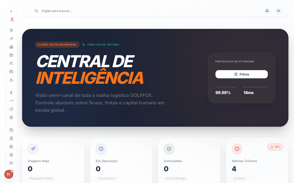 Dashboard de diagnóstico e análise de rotas